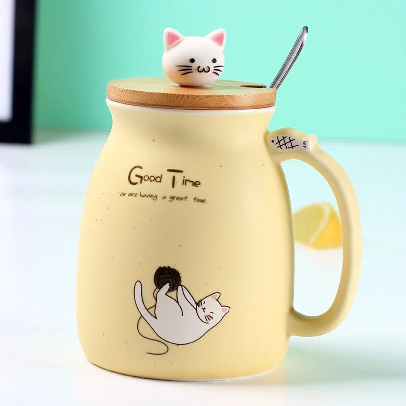 Ceramic Kitty Cup